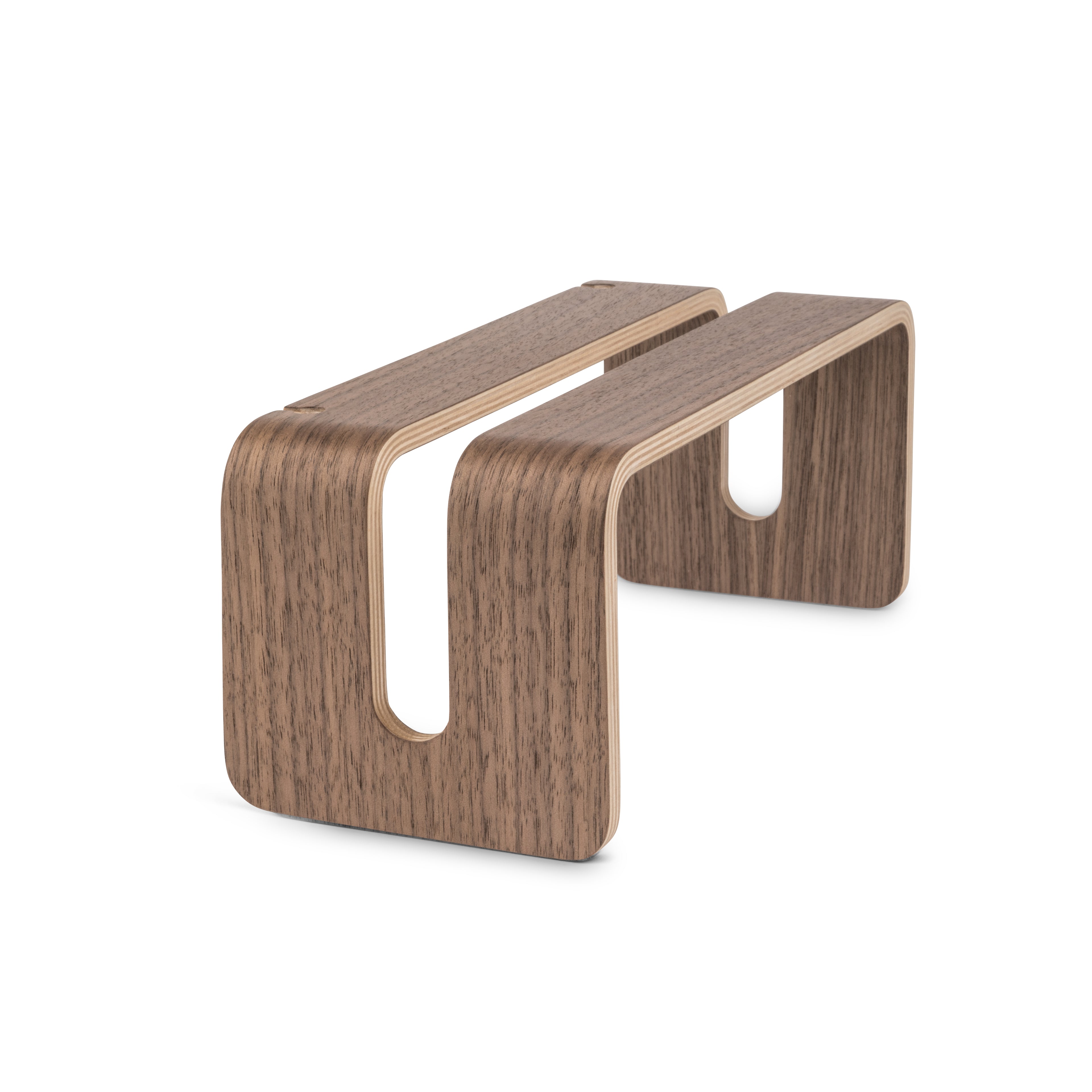 Vertical MacBook Stand in walnut